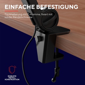 Microfon Trust Gaming GXT 255Plus Onyx Negru USB cu Brat si Popfilter - Img 6