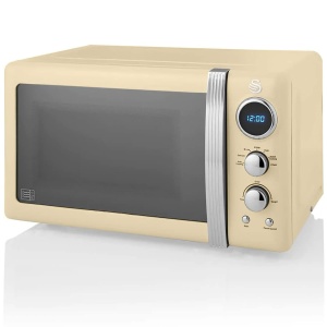 Mikroonde Swan Retro SM22030CNEU, 20L, 800W, Design Vintage, Crem