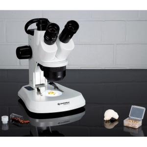 Mikroscop stereo Bresser Analyth STR Trino 10x-40x cu iluminare LED si maner - Img 5