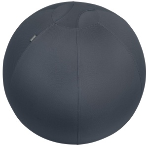 Minge de exercitii Leitz Ergo Cosy 65 cm, culoare gri, cu pompa si husa detasabila - Img 1