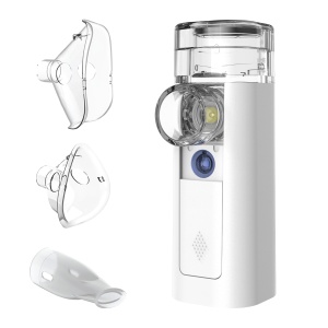 mini Air 360+ distribuit de OMRON | Inhalator portabil, silentios pentru adulti si copii | Inhalator incl. doua masti + mustiuc | Ameliorarea tusei si racelii | Incarcare cu Micro-USB
