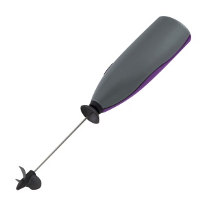 Mini blender Fackelmann, mixer pentru bauturi/shake cu fire de amestecare din otel inoxidabil, spumant de lapte incl. protectie impotriva stropirii (culoare: negru, violet, gri, argintiu), cantitate: 1 bucata - Img 1