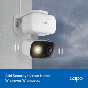 Mini camera de securitate TP-Link Tapo C206 cu inregistrare, 1080p, acoperire interioara si exterioara la 360deg, detectare si notificari AI, card microSD de pana la 512 GB, 105,3 x 77,8 x 69,8 mm - Img 4