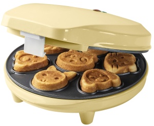 Mini-Cookie Maker Bestron AAW700V, 700W, Culoare Galbena, Design cu Animale