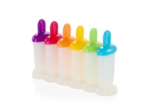 Mini forme de gheata Tescoma pentru inghetata pe bat, 100 BPA-free, set 6 bucati