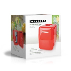Mini Frigider Melissa 16580009, 4L, 220V12V, cu Functie de Racire si Incalzire, Rosu - Img 9