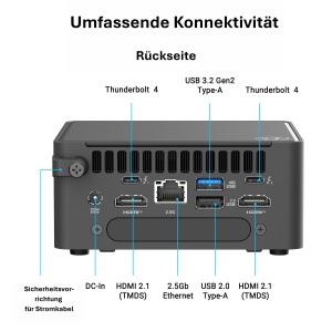 Mini PC ASUS NUC 15 Pro Slim Kit RNUC15CRKU500002, Intel Core i5, WiFi 7, Bluetooth 5.4 - Img 7