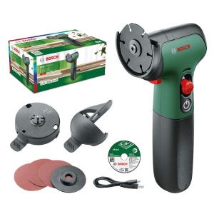 Mini polizor unghiular Bosch EasyCut&Grind (Separati lemnul (busteni), plasticul, cartonul si metalul; baterie de 2,0 Ah; 7,2 volti; in cutie) - Img 1