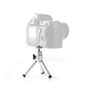 Mini Stativ NEDIS TPOD1000GY cu Functie Pan Tilt, Capacitate 0.8 kg, 13.4 cm, NegruSilver - Img 5