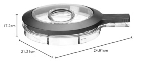 Mini tocator KitchenAid 5KFC3516EOB 830 ml 2 viteze Onyx Negru - Img 6