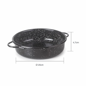 Mini-vas din fier Lacor 60190, email antazida, diametru 20cm - Img 2