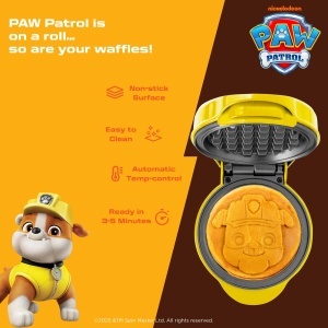 Mini Waffeleisen Bestron APP500RHY Paw Patrol Rubble Design Galben 550W - Img 4