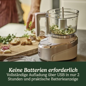 Mini Zerkleinerer Cuisinart Cordless Pro, 900 ml, Cablu USB, 2h Incarcare - Img 5