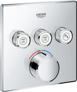 Mischer termostat GROHE Grohtherm SmartControl, 3 cai, design ultraflat, metal
