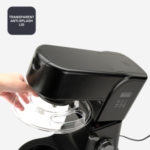 Mixer BLACKDECKER BXKM1001E 8 viteze functie Turbo bol din inox - Img 6