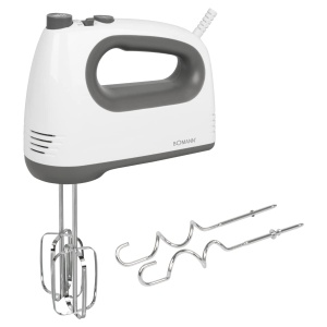 Mixer Bomann(r) | Motor puternic de 400 W | Mixer de mana | Turbo Stage si 5 niveluri de viteza | Mixere de mana | teluri si carlige de aluat din otel inoxidabil care pot fi spalate in masina de spalat vase | HM 6054 CB - Img 2