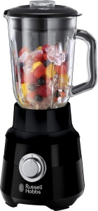 Mixer cu suport Russell Hobbs recipient din sticla de 15 l negru mat motor puternic de 09 CP functie de zdrobire a pulsuluighetii cutit din otel inoxi - Img 1