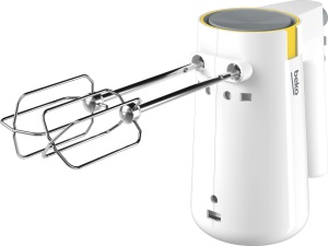 Mixer de mana BEKO 425W, 5 viteze Turbo, inox, alb - Img 4