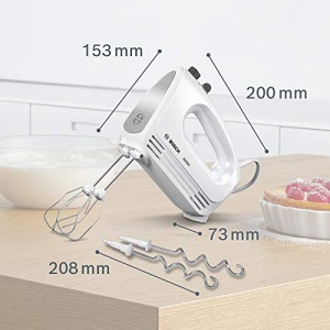 Mixer de mana Bosch CleverMixx MFQ24200, 400 W, 4 viteze, alb - Img 9