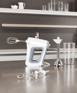 Mixer de mana Braun MultiMix 5 HM 5107, 750W, albgri, cu accesorii - Img 5