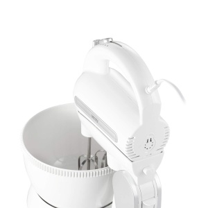 Mixer de mana Camry CR 4213 600W 5 viteze bol rotativ alb - Img 4