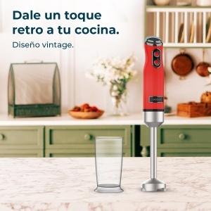 Mixer de mana Cecotec Retro Power RetroRed, 1200W, 0.5L, Design Vintage - Img 6