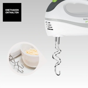 Mixer de mana Taurus, 300 W, 5 viteze, alb - Img 5