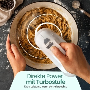 Mixer electric EMERIO HM-124178, 250W, 6 viteze, accesorii din inox - Img 3
