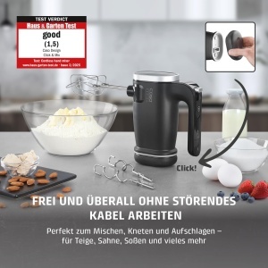 Mixer manual fara fir CASO Click Mix, 8 viteze, acumulator 2000mAh - Img 5