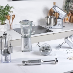 Mixer vertical Salter Aspen Blend Whisk Pro 2-in-1 1000W 700 ml argintiu - Img 3