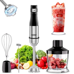 Mixer vertical YASHE 5-in-1, 1000 W, inox, cu viteza variabila