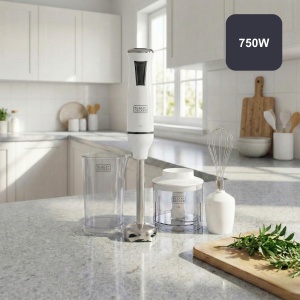 Mixere de mana BLACKDECKER BXHBA750E, 750 W, 20 viteze, inox - Img 2