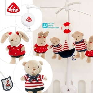 Mobil muzical Fehn Ocean Club cu 5 figurine, melodie si materiale moi - Img 5