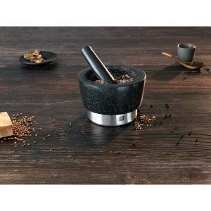 Mojar granit cu pistil ZWILLING Spices 39500-024-0 negru O 11 cm - Img 2