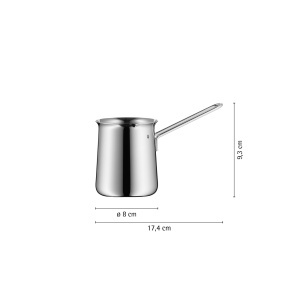 Mokkakanne WMF Gourmet 340 ml pentru 6 cesti, Cromargan inox, argintie - Img 4