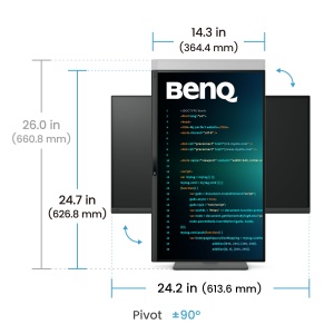 Monitor BenQ RD270Q 27 inch 2K 144Hz cu Nano-Matte-Panel si Eye-Care - Img 5