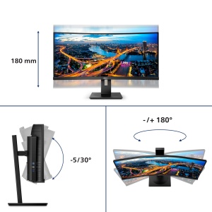 Monitor Curbat Philips 345B1C, 34 inch WQHD, 100 Hz, Negru - Img 5
