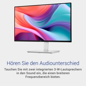 Monitor Dell 24 Plus S2425HSM, Full HD 1920x1080, 144Hz, IPS, Alb - Img 4