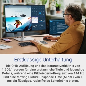 Monitor Dell 27 Plus S2725DC QHD 2560x1440, 144Hz, IPS, USB-C - Img 2