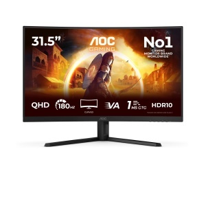 Monitor Gaming AOC CQ32G4VE 32 inch Curbat, WQHD, 180Hz, Negru - Img 2