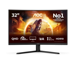 Monitor Gaming AOC CQ32G4VEAD 32 inch Curbat, WQHD, 180Hz, Negru - Img 2
