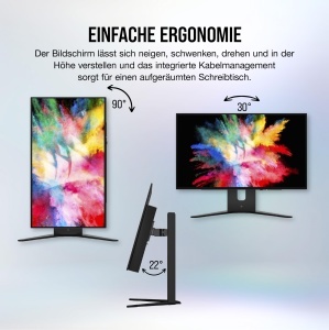 Monitor Gaming Corsair XENEON 27QHD240, 27 inch, 2560 x 1440, 240Hz, Negru - Img 8