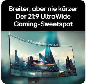 Monitor Gaming LG Ultragear 34GX900A-B, 34 inch, Curbat, OLED, 240Hz, Negru - Img 4