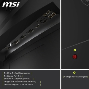 Monitor Gaming MSI MAG 275CQRF QD E2, 27, Curbat, QHD, 180Hz - Img 6