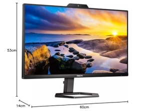 Monitor Philips 24E1N5300HE, 24 inch FHD, USB-C, Webcam, Negru - Img 7