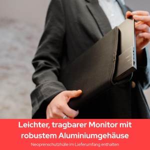 Monitor portabil Verbatim PMT-15, 15.6 Full HD, touchscreen, 10001 - Img 8