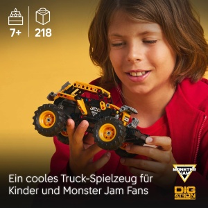 Monstertruck LEGO Technic DIGatron 42199, 218 piese, pentru copii de la 7 ani - Img 2