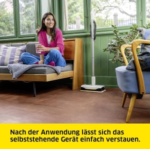 Mop cu aburi Karcher SC 1 Upright, 1300W, capacitate rezervor 0.2l, alb - Img 7