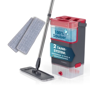Mop cu doua rezervoare CLEANmaxx Komfort DuoTank cu 2 lavete