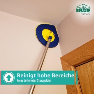 Mop cu maner telescopic CHOMP, 66-152 cm, lavabil, pentru pereti si tavane - Img 5